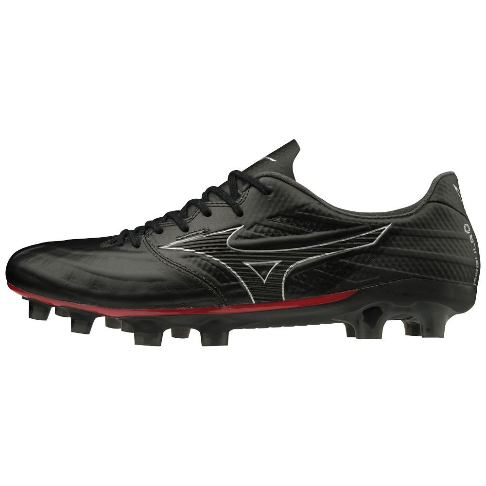 Womens Mizuno REBULA 3 ELITE Soccer Cleats Black/Silver Philippines (CHOVUA708)